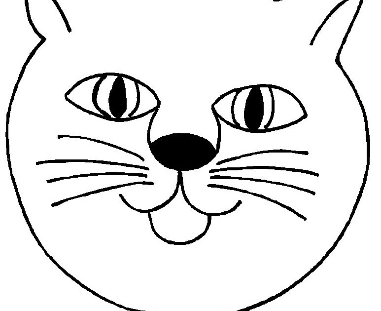 Pinto Dibujos: Máscara de gato para colorear Pinto Dibujos: Máscara de gato para colorear