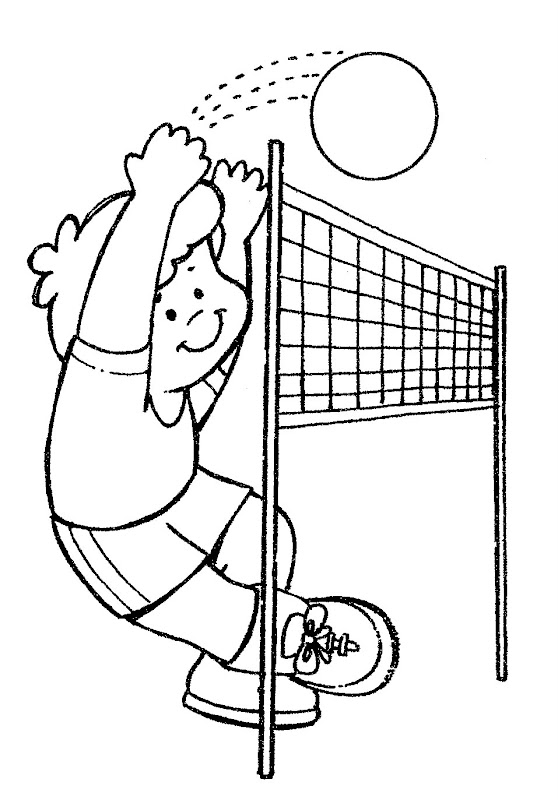 volleyball  free coloring pages  coloring pages