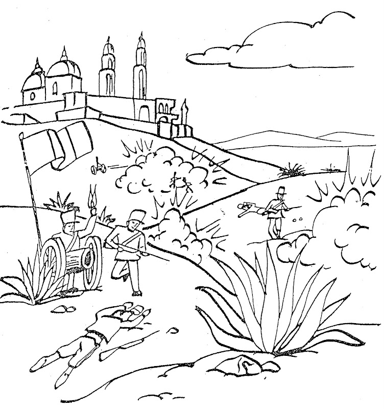 5 de mayo battle - free coloring pages | Coloring Pages