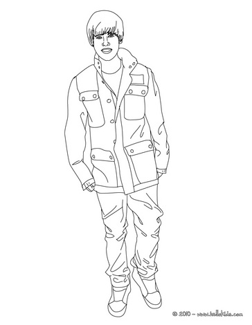 justin bieber pictures to color. justin bieber coloring pages