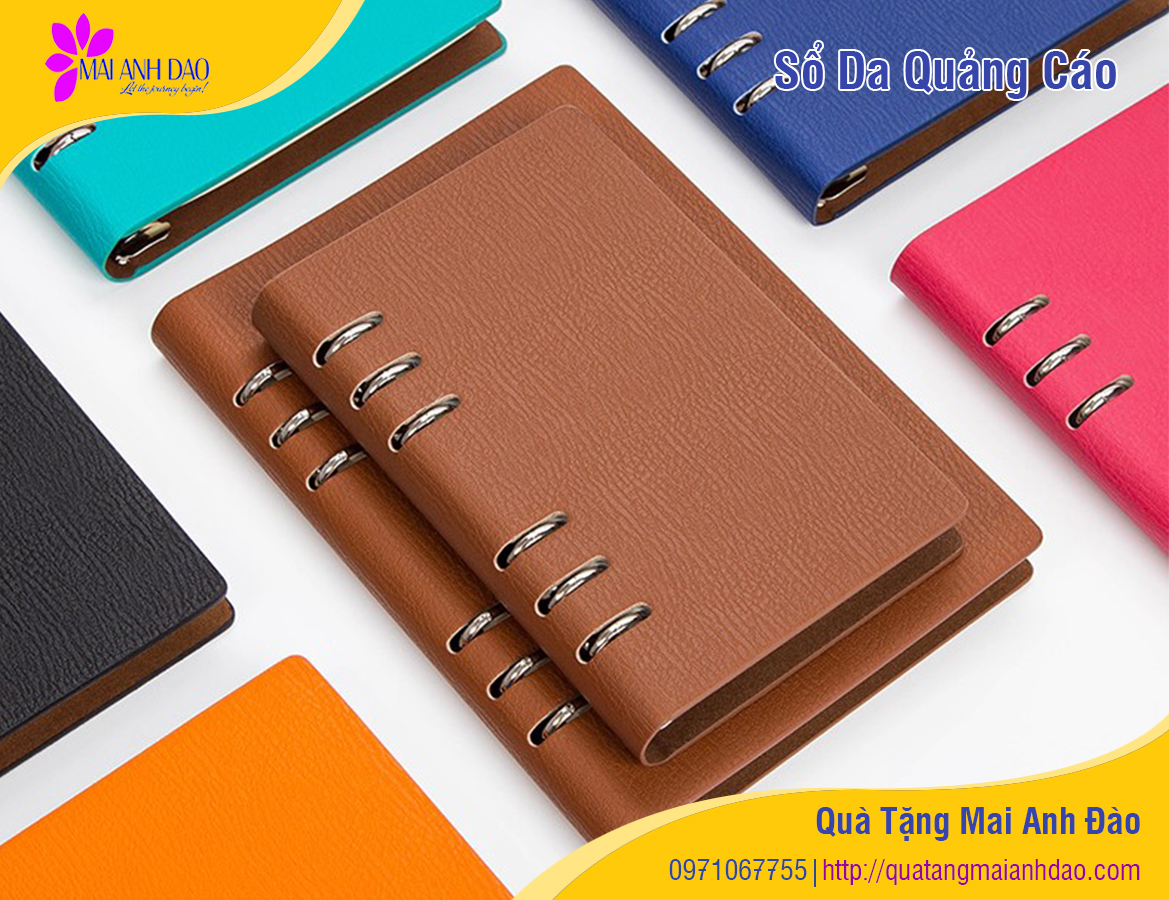 Quà tặng nhận diện thương hiệu - Sổ tay da quảng cáo