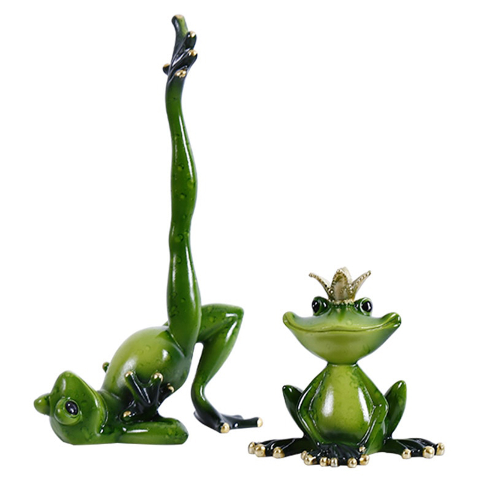 frog yoga figurines