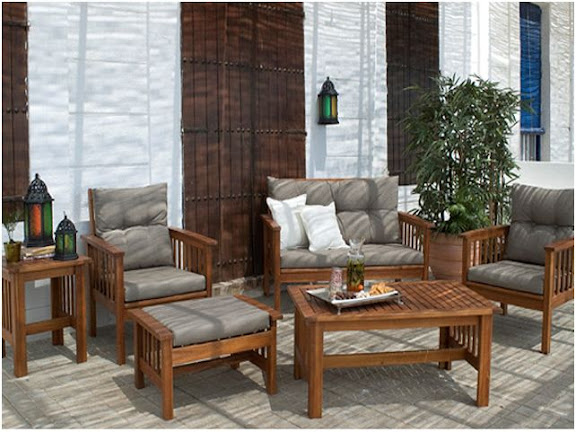 muebles de jardin de carrefour madera