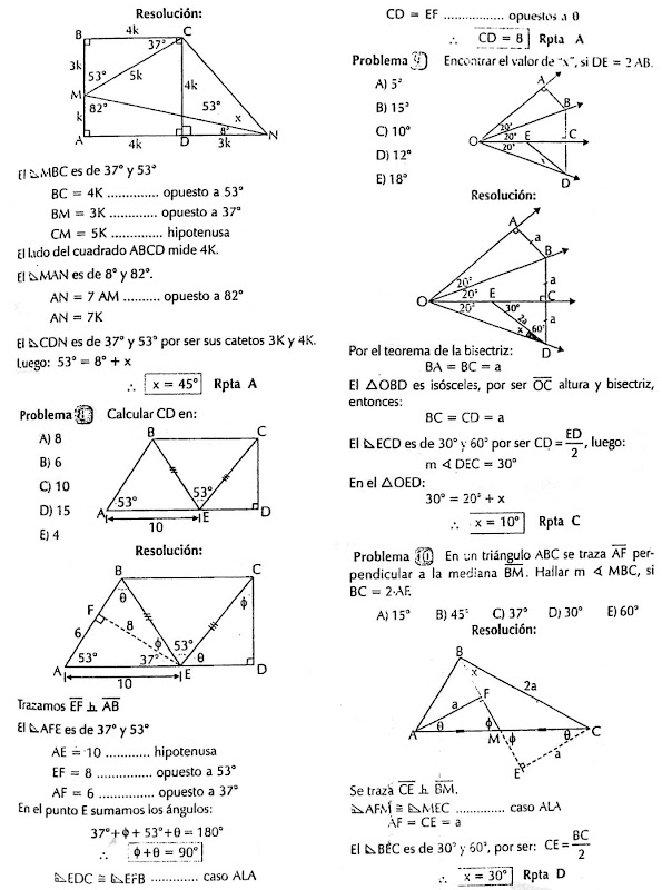 Triangulos Notables De 15