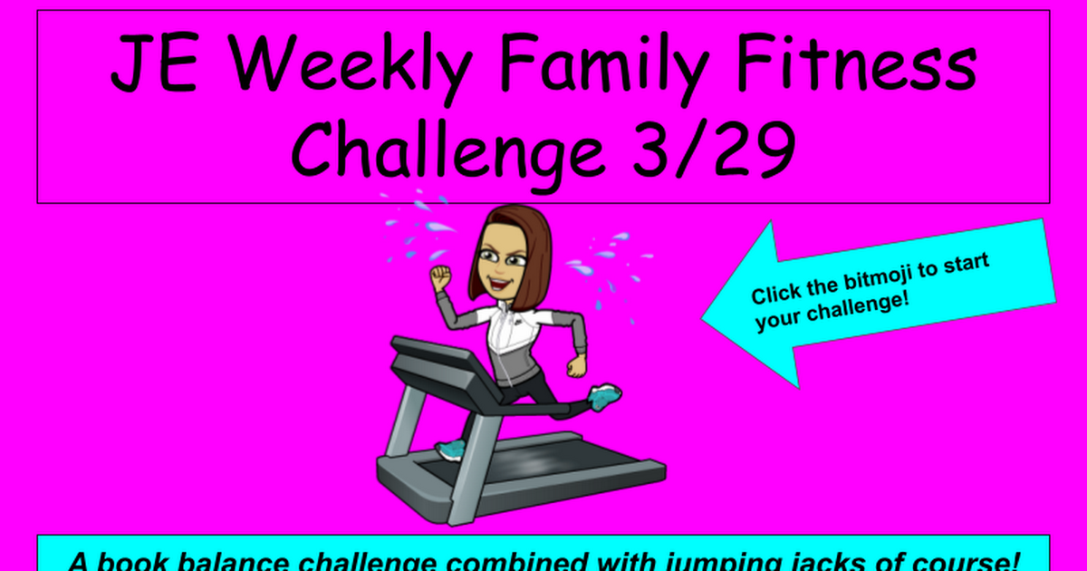 JE Weekly Family Fitness 3/29