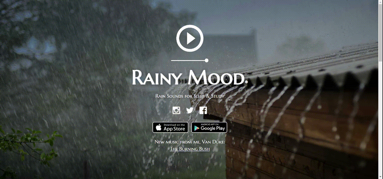 rainy mood screencast