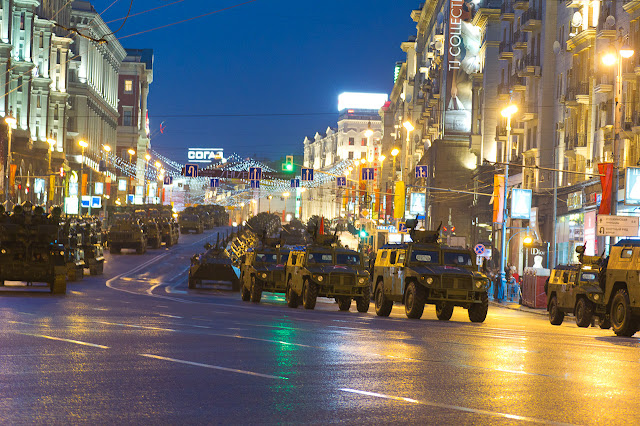 Фоторепортаж с тренировочного парада