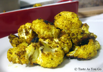 Roasted Curried Cauliflower - Photo by Taste As You Go