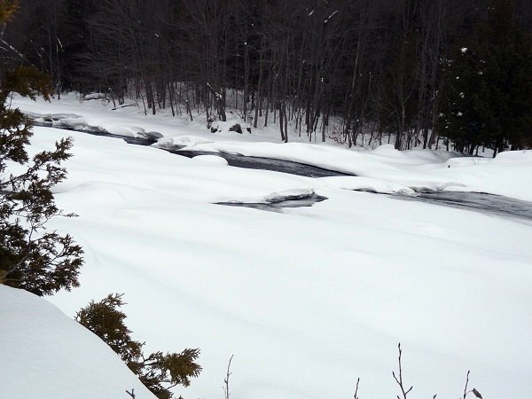 stone valley in winter