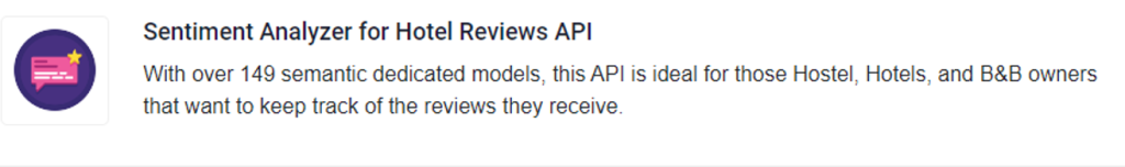 Best API For Hotel Review Analysis In Javascript  