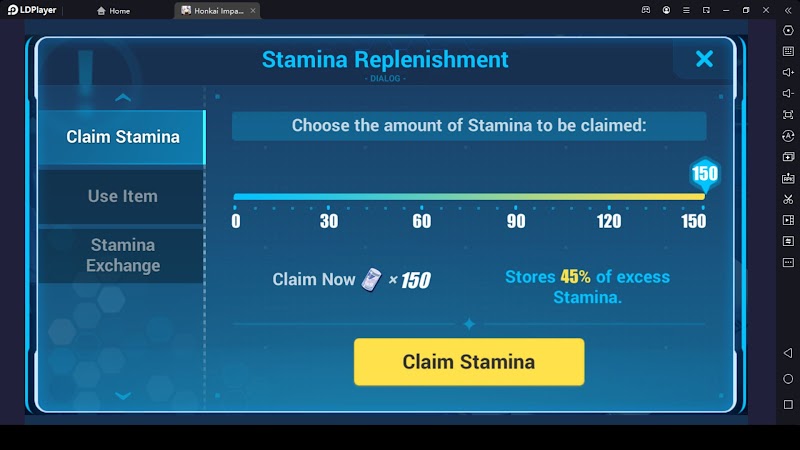 Make Efforts Not to Let Stamina Overflow