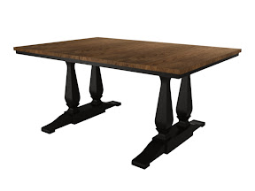 Midnight and Rustic Oak Dane Kitchen Table
