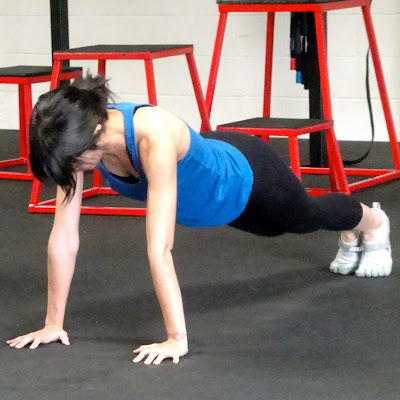Anjali planks it.