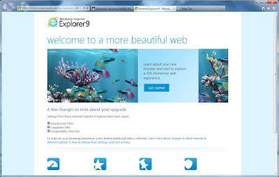 Antaramuka Internet Explorer 9