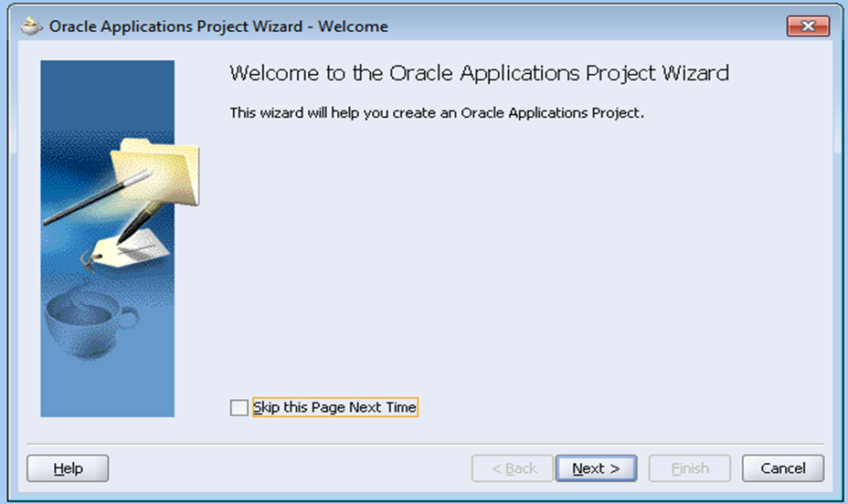 Oracle add. Application Project. Wizard Project. Wizard Programm. App package name это.