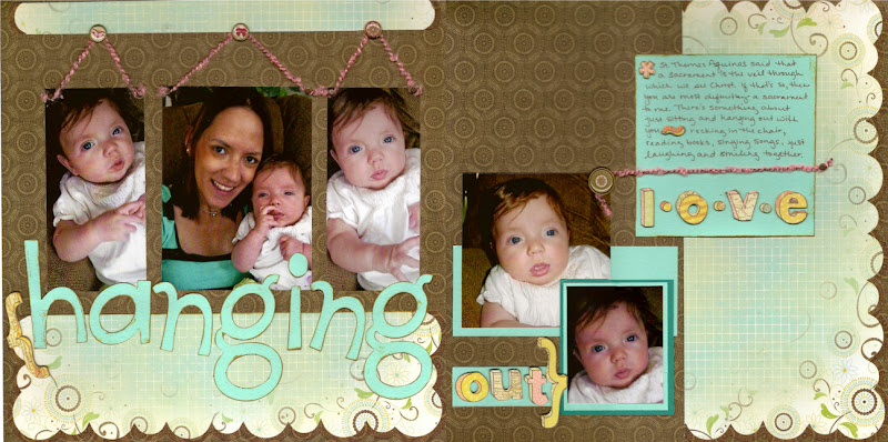 Baby scrapbook layout ideas