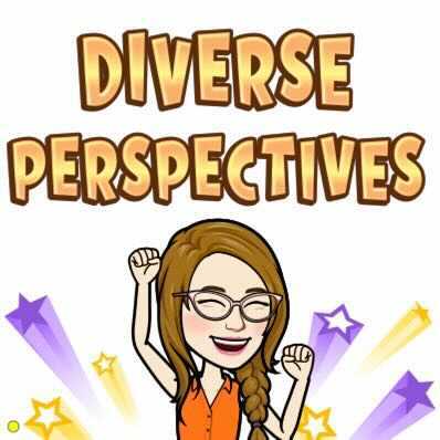 In golden letters "DIVERSE PERSPECTIVES" is written above an image of Dr. S pumping her arms in the air with shooting stars in Laker colors behind her (Laker colors are purple and gold- GO LAKE SHOW!)