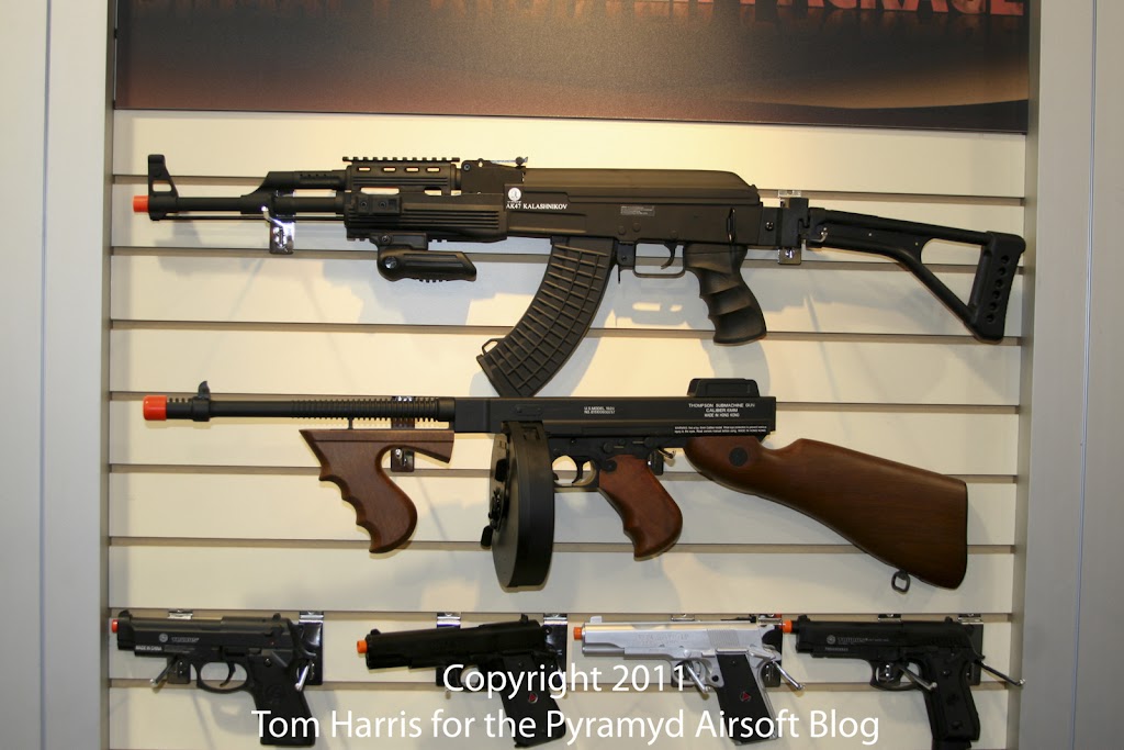 Airsoft Guns, Cybergun, Airsoft FN Herstal, Airsoft FNH, Inokatsu, King Arms, G&G, Bioval, Airsoft Shot Show 2011 Coverage, Las Vegas, Thompson,King Arms Thompson Submachine Gun, Tanfoglio Custom C02 Airsoft Pistol, GSG Airsoft MP5s, Bioval BBs, G&G SCAR-LAirsoft Automatic Electric Gun, Airsoft SAW, Airsoft light machine gun, support weapon, Airsoft Gas Blowback pistol, Airsoft Gas Blowback Rifle, Airsoft Thompson, Airsoft Tommy Gun, Airsoft Streetsweeper, Airsoft submachine gun,Airsoft M240B, Airsoft M240 Bravo, Airsoft AEG, Airsoft GBB, Airsoft LMG, Airsoft SMG, Pyramyd Air, Pyramyd Airsoft Blog, Airsoft Obsessed, Airsoft Blog,