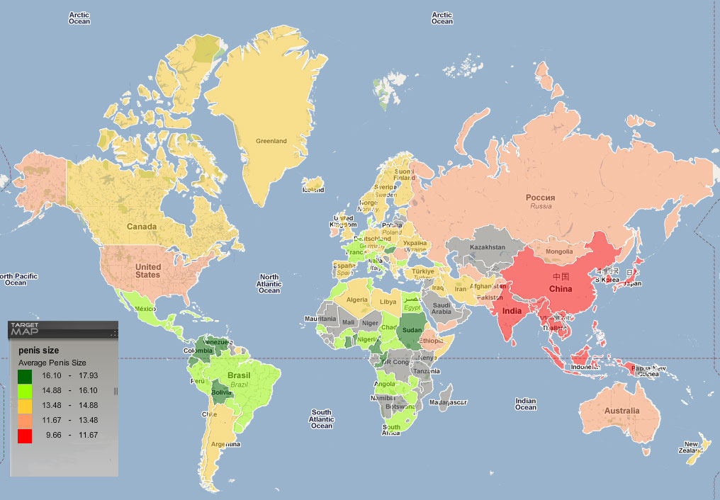 A New World Cup: Breast Size, Intelligence, Happiness Plotted on World Maps  • We Blog The World