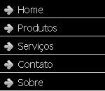 Menu CSS com imagem Menu CSS