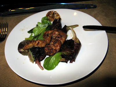 serving of Sweetbread salad 