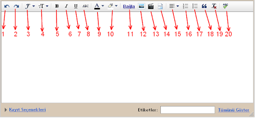 Blogger yazı editörü Blogger yazı editörü