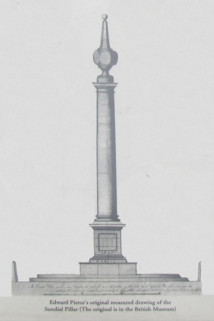 Drawing of Old         Pillar
