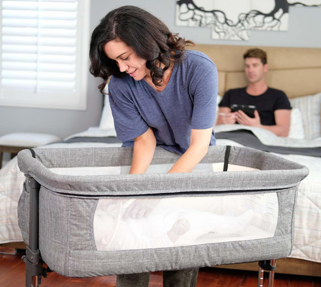 Mika Micky Bedside Sleeper Easy Folding Portable Crib