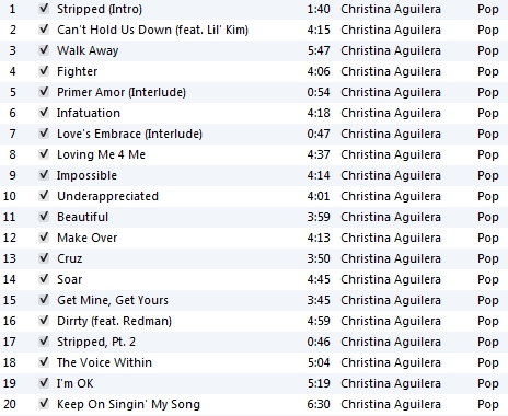 christina aguilera album stripped. Cristina aguilera of