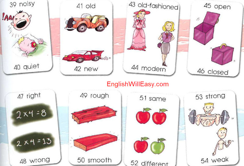 Vocabulary list by Opposites (or Antonyms) - Online Dictionary for Kids