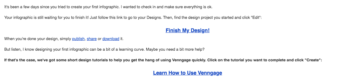 An Email Describing Winback Campaign Idea Example: Check-Check In With Customers