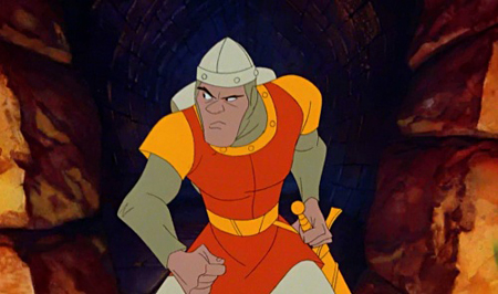Dirk, o herói da aventura.