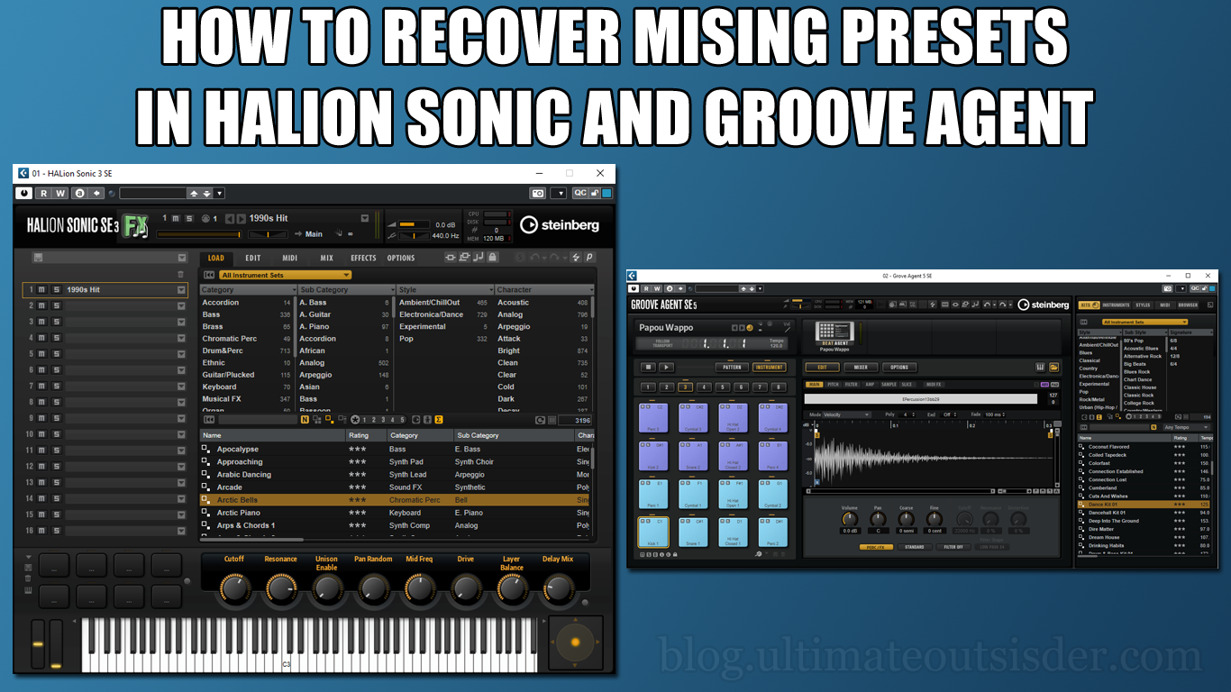 Ultimate Outsider: How to Recover Missing Presets in HALion Sonic ...