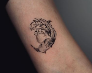 Illustration Lily Of The Valley Tattoo