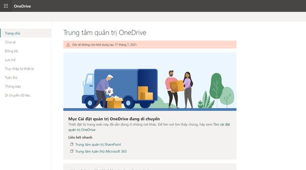Để kiểm tra dung lượng bạn cần truy cập vào OneDrive của mình, sẽ có một bảng công cụ hiện ra