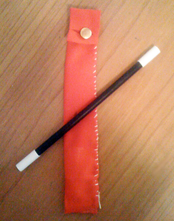 wand and case first magician's wand and case I made when I was 10.