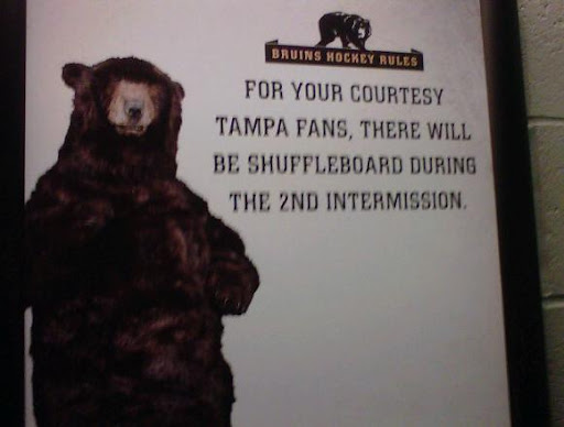 Boston Bruins Bear Ads - Tampa Bay Lightning