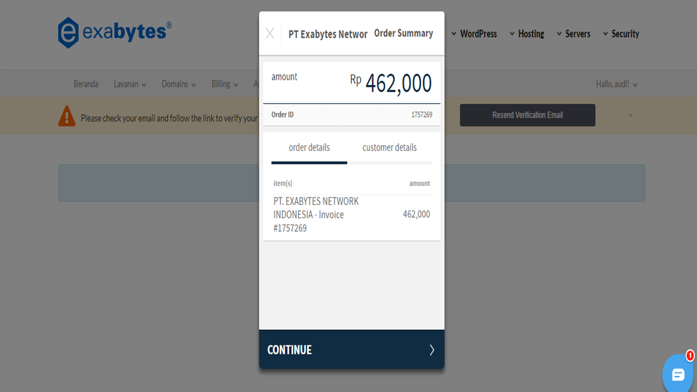 7 Langkah Mudah Order Layanan VPS Exabytes - 2025