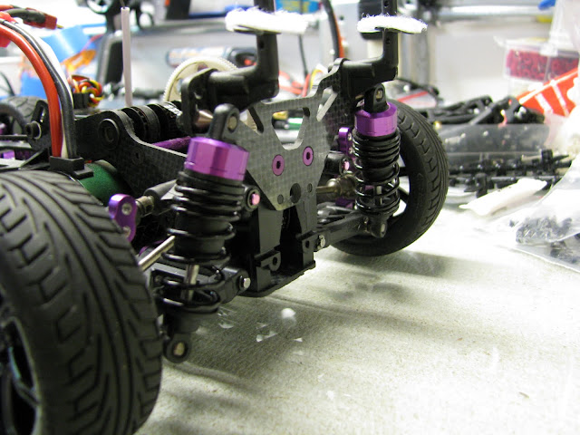 HPI Sport 3 Flux Aluminum Rear Shock Tower Upgrade – 1-Piece Purple For RC Car Enhancement
