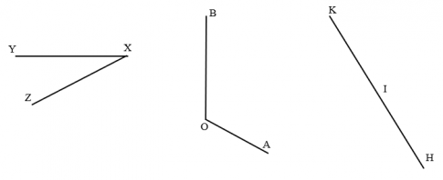 Vẽ thêm đoạn thẳng XZ để tạo với đoạn thẳng XY một góc nhọn