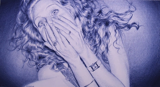 Arte com caneta esferográfica