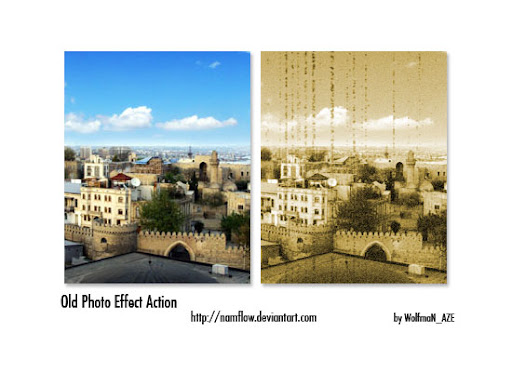 Ver página de download da action Old Photo Effect