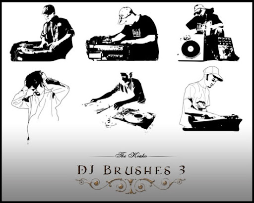 6 pincéis alta resolução DJs 6 pincéis alta resolução DJs