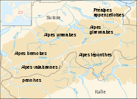 Swiss Alps Map