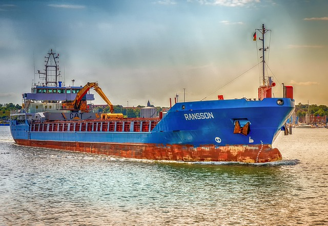 harbor, freighter, ship