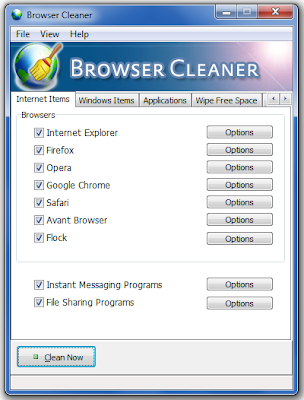 Erase Internet Activity With Browser Cleaner