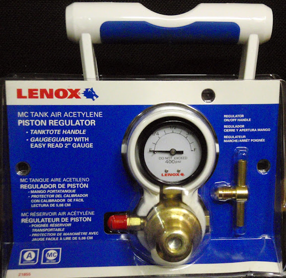 LENOX 21855 MC Tank Air Acetylene Regulator With Handle | EBay