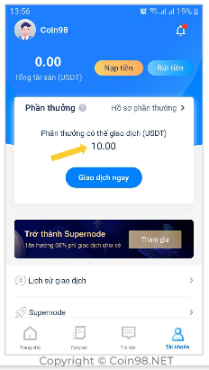 nạp tiền defiex