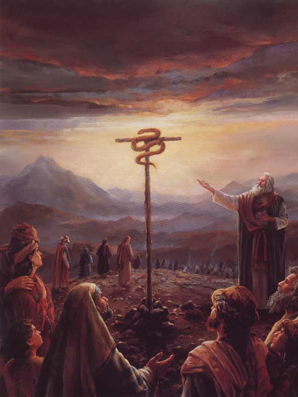 Image result for moses snake on stick images