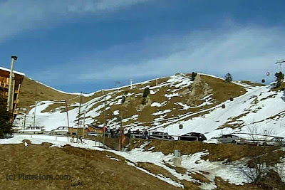 ski pistes with no snow
